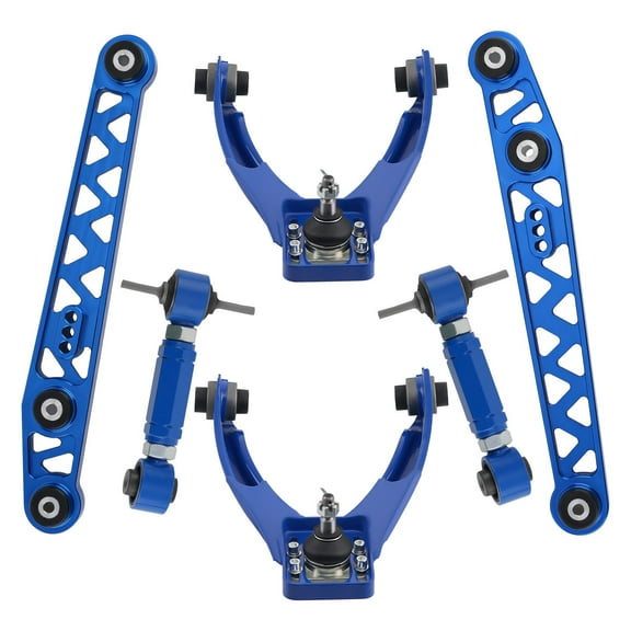 maXpeedingrods Control Arm Camber Kit Front & Rear for Honda Civic 1996-2000, Adjustable Blue
