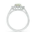 thumbnail image 2 of Angara Natural Opal Ring - Princess Diana Inspired 1.1 ct Opal Ring with Diamond Halo in Platinum for Women | October Birthstone Jewelry (Ring Size = 5), 2 of 10