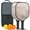 Black-4, variant on Pickleball Paddles Set Of 2, Fiberglass Surface, Vintage Floral Print, 4 Balls & Bag