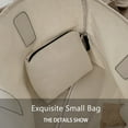 thumbnail image 4 of Cadorn Canvas Tote Shoulder Bag Large Capacity Bag for Women with Inner Pocket Black for Daily Commute, Shopping, Travel and Grocery, 4 of 6