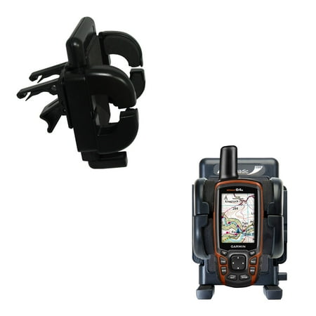 Garmin 64 Mount Gomadic Air Vent Clip Based Cradle Holder Car / Auto Mount suitable for the Garmin GPSMAP 64 / 64s / 64st - Lifetime Warranty ()