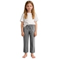 thumbnail image 6 of ZyeKqe Casual Pants for Girls Boys Drawstring Waist Straight Leg Loose Comfy Lounge Pants with Pockets, 6 of 10