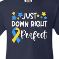 thumbnail image 4 of Inktastic Just Down Right Perfect Down Syndrome Awareness Ribbon Youth T-Shirt, 4 of 5