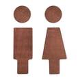 thumbnail image 1 of Señalización de baño para hombres y mujeres, indicador de recordatorio de decoración, señales de baño resistentes, señales de inodoro para Bar, Hotel,, 1 of 9