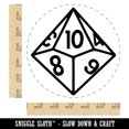 thumbnail image 2 of D10 10 Sided Gaming Gamer Dice Critical Role Self-Inking Rubber Stamp Ink Stamper - Blue Ink - Large 1-1/2 Inch, 2 of 7