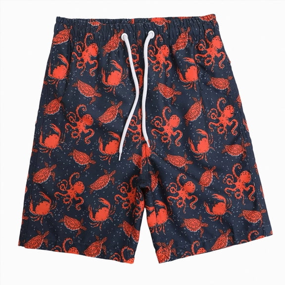 felwors Boys Swim Trunks with Boxer Liner UPF 50 Quick Dry Board Shorts Youth Bathing Suits Beachwear for Kids (14-16 Years,Wine)
