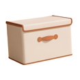 thumbnail image 4 of Contenedor de almacenamiento de ropa, caja de almacenamiento plegable de gran capacidad con asa, organizador de armario, contenedor para sala de M, 4 of 8