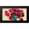 thumbnail image 2 of Antinori, Andrea 14x9 Black Modern Framed Museum Art Print Titled - Red Tulips in a Glass Vase (detail), 2 of 5