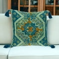 thumbnail image 2 of Multicolor Jacquard Woven Throw Pillow, 2 of 5