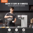 thumbnail image 2 of Cafetera VEVOR comercial de 12 tazas con jarra térmica, 2 of 9