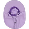 thumbnail image 5 of Muryobao Kids Child Girls Boys Summer Sun Hat Wide Brim UV Protection UPF50+ Hats Mesh Bucket Cap for Beach Fishing with Neck Flap Purple, 5 of 7