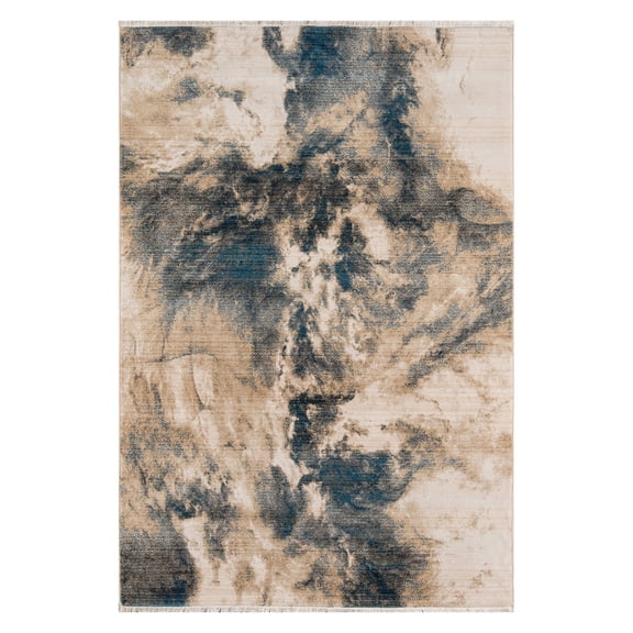 Momeni Studio Polypropylene Machine Made Blue Area Rug 2' X 3'