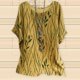 thumbnail image 2 of Gibobby Camiseta de manga corta para mujer Camiseta cuello redondo estampada manga corta informal suelta a la moda para mujer(Amarillo,XL), 2 of 3