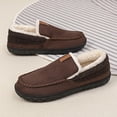thumbnail image 2 of [Classic moccasin slippers] Classic moccasin slippers | Couple-style Men's and Women's with plush velvet lining for home comfort, 2 of 3