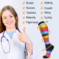 thumbnail image 5 of 6 Pairs Copper Compression Socks for Women & Men Circulation 15-20 mmhg - Better Blood Flow, Swelling, Best Support for Medical, Running, Nursing, 5 of 7