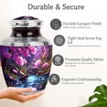 thumbnail image 3 of MUKTIVE Frog Adult Urns for Human Ashes Women - Large Burial Urns for Adult Human Ashes - Purple Decorative Memorial Urn for Mom & Dad - 10 Inch Cremation Urn for Adults Man, 3 of 7