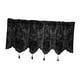 thumbnail image 2 of Cortina de cenador Tratamiento de la ventana de ventana aislada Ventana corta Bolsillo para la barra del dormitorio Sala de estar Baño de estar Negro S, 2 of 8