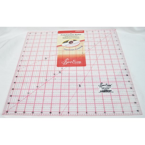Sew Easy 15.5 x 15.5 Square Patchwork Ruler NL4179