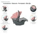 thumbnail image 5 of Carriola para Bebé y Autoasiento D'bebé Sistema de Viaje Elite Reversible Travel System Con Portabebé Rosa, 5 of 6