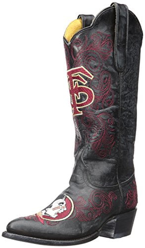 NCAA Florida State Seminoles Women's 13-Inch Gameday Boots, Black, 5.5 B (M) US by Gameday Boots