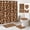 Leopard pattern, variant on All Smiles Bathroom Sets with Shower Curtain and Rugs, 4-Piece Blue Gradient Hexagon Waterproof Bathroom Decor, Includes Non-Slip Mat, Toilet Lid Cover