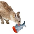 thumbnail image 3 of 2 Pcs Jouet Poisson Chat Interactif Simulé Réaliste Peluche Herbe à Chat Toy Cat Jouet à Mâcher, 3 of 10