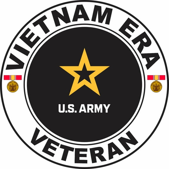 3.8 Inch U.S. Army Vietnam Era Veteran Decal