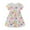 Colorful Dinosaur, variant on Bellafa 100% Cotton Cartoons Applique Jersey Dress For 2-7 Years Little Girls Summer Short Sleeve Dresses 2T Toddler Rainbow Dress