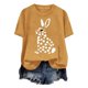 thumbnail image 4 of Tops de Cuello Alto para las Mujeres Amante Impreso Camiseta Cuello Redondo Manga Corta, Poliéster Spandex, 4 of 7