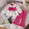 thumbnail image 2 of Toddler Baby Girl Clothes Set Long Sleeve Sweatshirt and Pants Fall Winter Outfits 6-12 Months 12-24 Months 2t 3t 4t 5t 6t 7t 8t 9t Children,Playwear 2-3 Years, 2 of 9