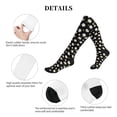 thumbnail image 5 of Lsque Daisies Flowers Pattern Sport Compression Socks for Men & Women 15-20 mmHg Knee High Nurse Pregnant Running Medical and Travel Athletic, 5 of 6