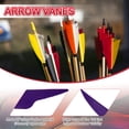 thumbnail image 3 of Uxcell Arrow Vanes, Turkey Feather Fletching Shield Cut Archery Fletch Right Wing Purple, 3 of 5