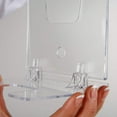 thumbnail image 2 of M&T Displays Foldable Clear Acrylic Brochure Holder 4x6 Pocket Desktop Leaflet Organizer (5 pack), 2 of 8