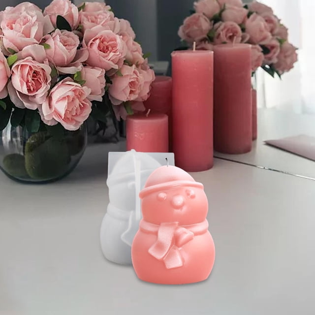 Modelo de Vela BLESIY de silicona Navideña para Centros de Mesa Estilo A