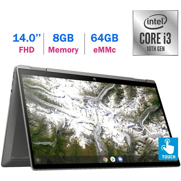 PC/タブレット ノートPC New HP 14-inch X360 2-in-1 Chromebook FHD Touchscreen Laptop PC, Intel Core  i3-10110U, 8GB RAM, 64GB eMMC, Backlit Keyboard, Fast Charge, Fingerprint  