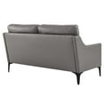 thumbnail image 4 of Modway Corland Leather Loveseat in Gray, 4 of 8