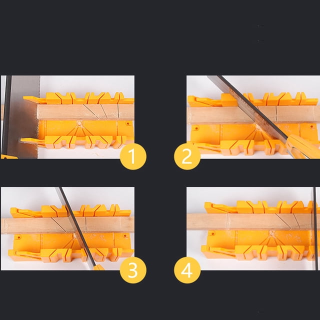 WHEANG Tools Home Improvement Cabinet Woodworking Tool Saw Box Guide Saw Multifunctional 0/22.5/45/90° Tools & Home Improvement One Size Yellow