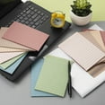 thumbnail image 5 of 8 Pcs Aesthetic Note Pad Simple Memos Pad Easy to Write Multifunctional Notepads Retro Color Lined Sticking Note, 5 of 7