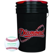 Diamond 6-Gallon Ball Bucket with 30 USSSA DOL-1 Baseballs