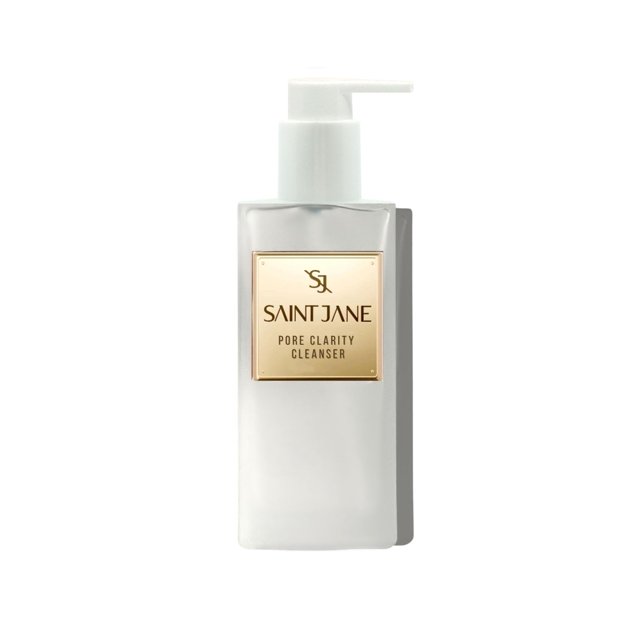 Limpiador de claridad de poros SAINT JANE | Limpiador Hialurónico + Ácido Floral | Cuidado de la piel limpio con infusión floral de lujo (4 oz |120 ??ml)