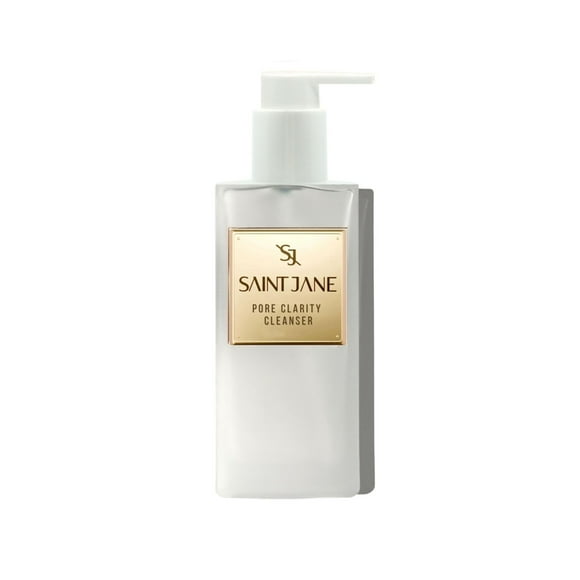 Limpiador de claridad de poros SAINT JANE | Limpiador Hialurónico + Ácido Floral | Cuidado de la piel limpio con infusión floral de lujo (4 oz |120 ??ml)