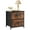 Brown, variant on Beddle Nightstand, End Table Side Table with 2 Fabric Drawers Bedside Table for Bedroom, Dorm,Black