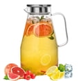 thumbnail image 1 of Jarra de vidrio YUNCANG de 3,8 litros de agua fría y caliente con tapa y boca extra ancha, 1 of 8