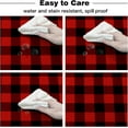 thumbnail image 6 of Red Black Plaid Bear Round Tablecloth 60 Inch - Waterproof Fabric Table Cloth Protector, Forest Wild Bear Silhouette Tablecloths Washable Table Cover for Kitchen Banquet Coffee Table Outdoor Party, 6 of 6