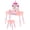 Pink Castle-Shaped Mirror, variant on Kids Vanity Set, Girls Vanity Set with Mirror and Stool, Princess Makeup Dressing Table with Drawer, Growth Chart, Floating Shelves, Kids Vanity Table and Chair Set, Pink