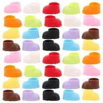 OULII 20 Pairs Assorted Color Plastic Doll Booties for 10-15cm Dolls Dress Up Accessories