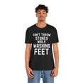 thumbnail image 5 of Can't throw stones while washing feet humble Christian  Unisex T-shirt, 5 of 8
