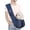 #02_Blue, variant on Dog Carrier Sling, Hand-Free Widened Shoulder Straps Puppy Carrier, Puppy Sling Carrier with Storage Pocket Maximum Load 16 Lbs for Small Dogs Cats Travel Outdoors