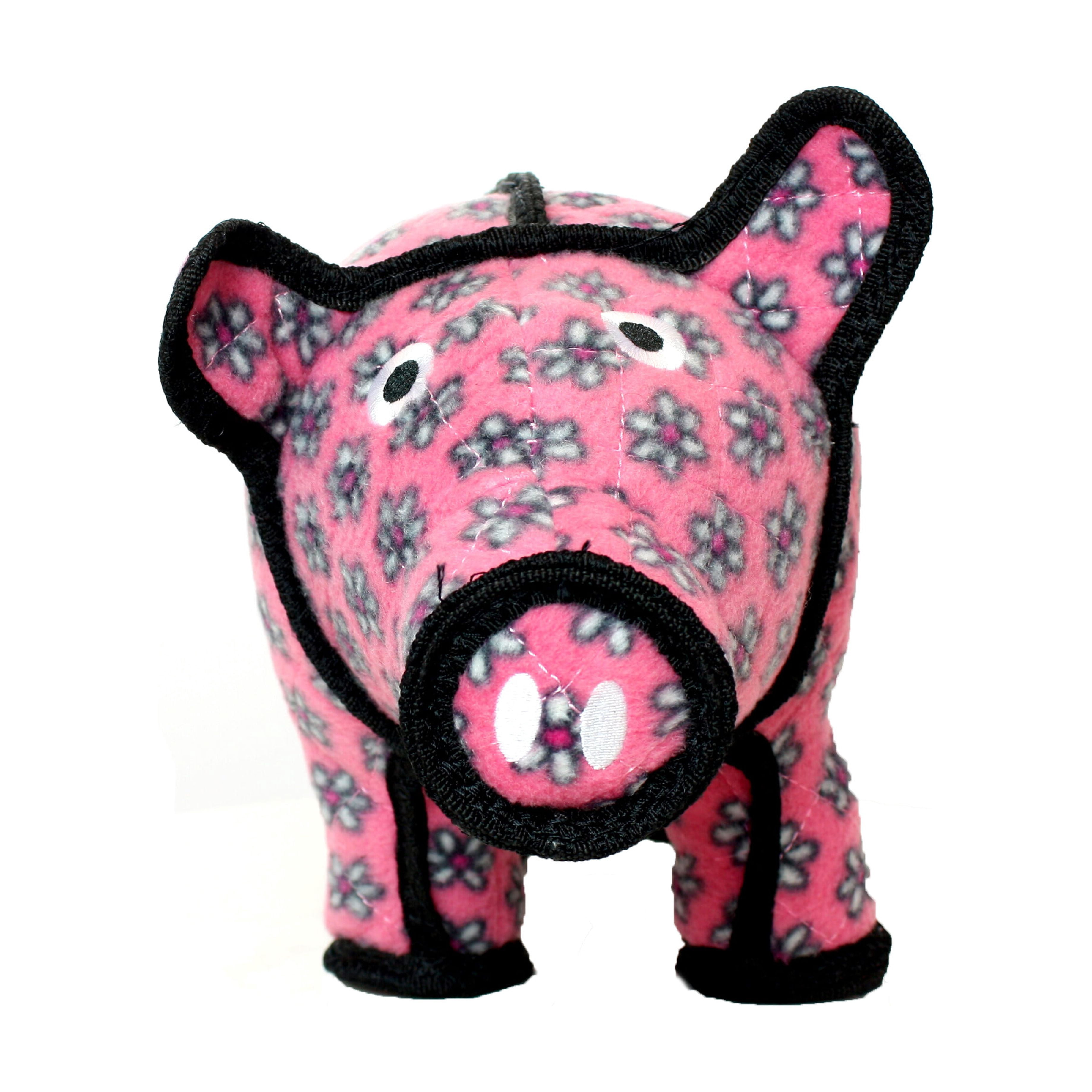 Tuffy Barnyard Pig Durable Plush Dog Toy