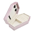 thumbnail image 4 of Caja de terciopelo para joyas jinwen rosa, aretes, pendientes, collares, caja de regalo, caja para anillos, 4 of 8